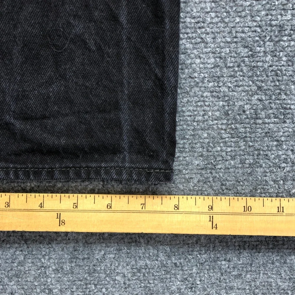 Levis 501 Original Fit Jeans Mens 33x34 Black Straight Leg Button Fly Denim